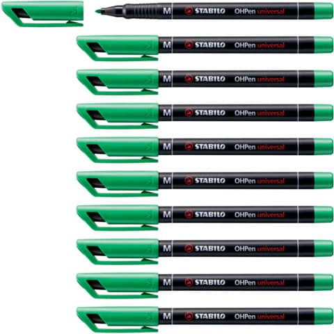 Penna Stabilo OHPen universal Medio (M) 1 mm verde 843/36